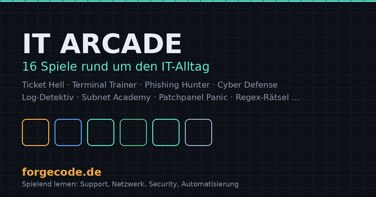 IT Arcade Vorschau mit 16 IT-Spielen